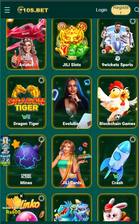 10S Bet Games