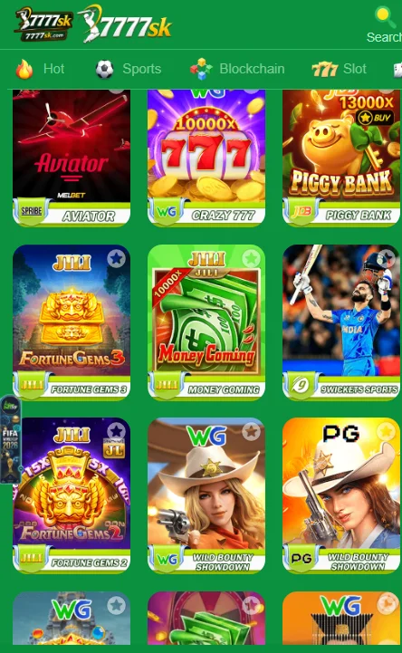 7777 SK Game all games