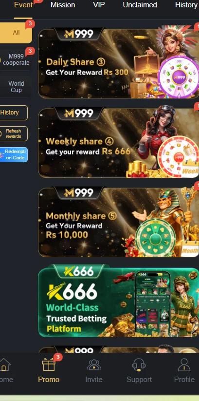 M999 Game Bonuses