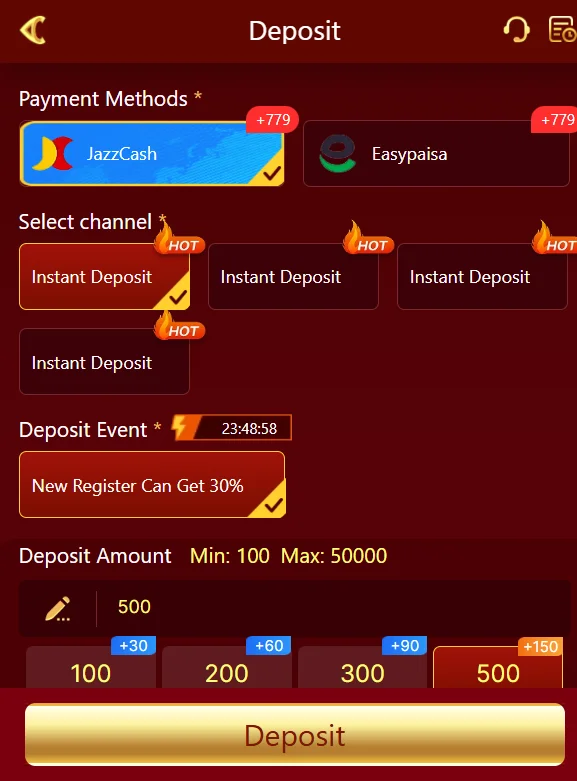 N999 Game deposit