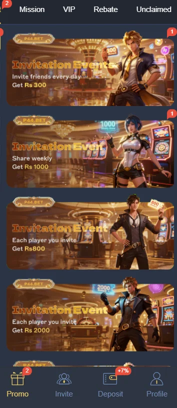 P44 Game Bonuses